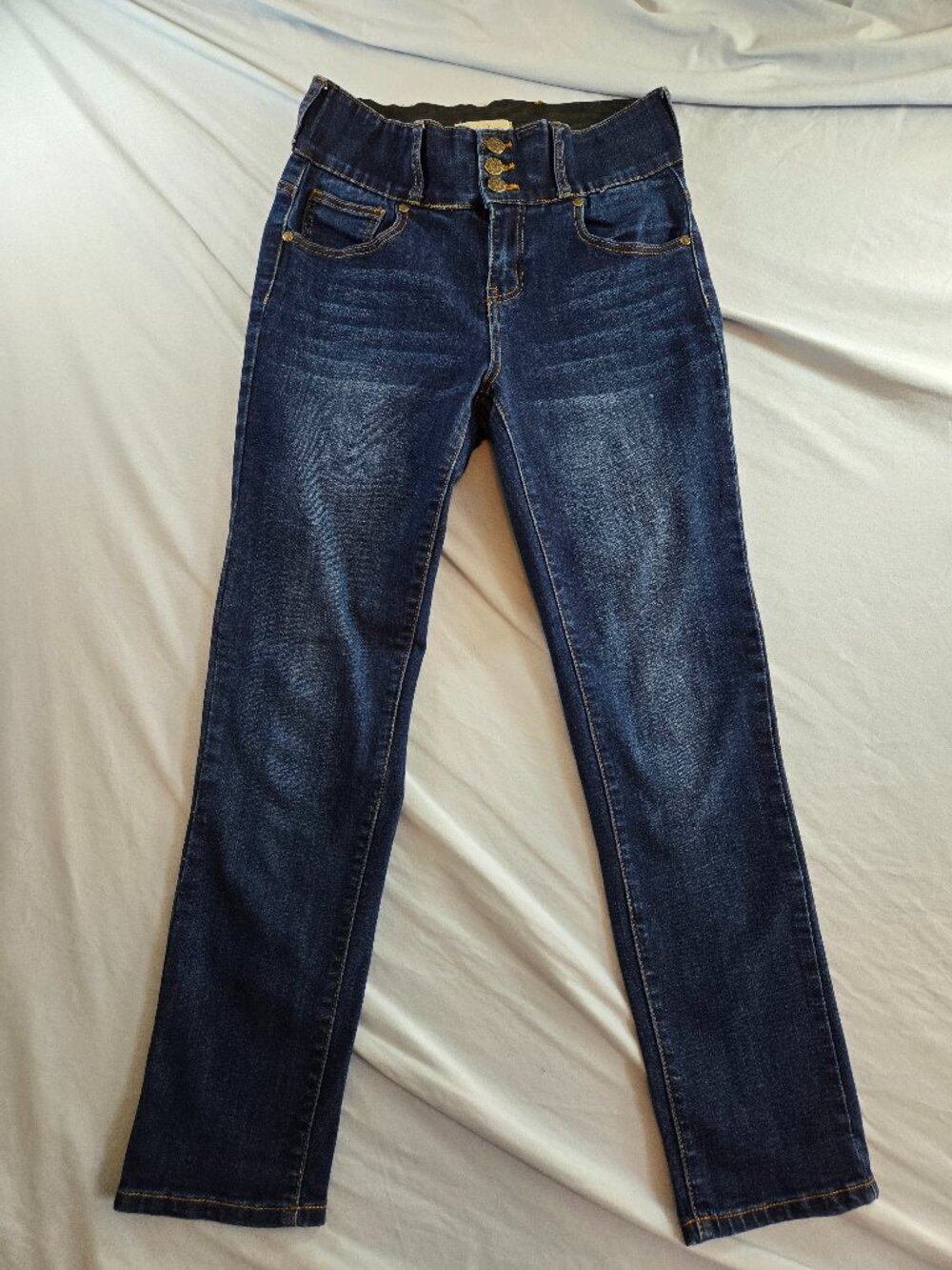 Charlie Paige Women's Small Dark Denim Jeans with Stretch Waistline